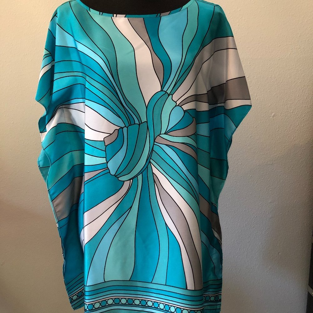 Michael Kors Handkerchief Print Poncho Tunic - NWT